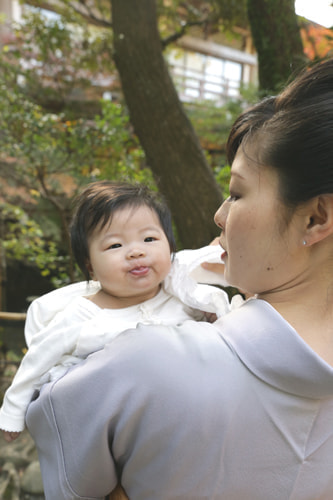 お宮参り写真 撮影場所 鎌倉鶴岡八幡宮 赤ちゃん、かわいい