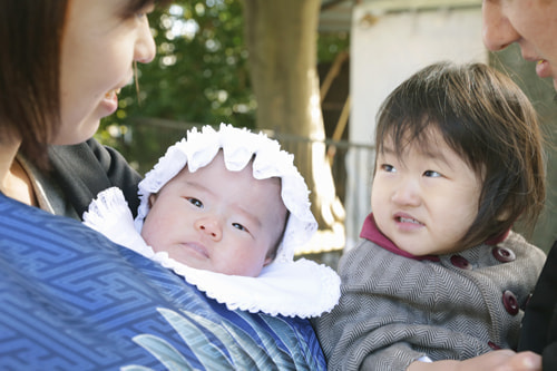 お宮参り写真 撮影場所 横浜 伊勢山皇大神宮 お宮参り着物レンタル８