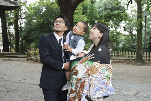 お宮参り写真 撮影場所 世田谷八幡宮