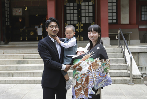 お宮参り写真 撮影場所 世田谷八幡宮