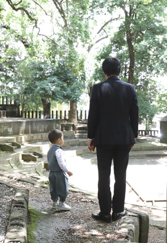 お宮参り写真 撮影場所 世田谷八幡宮