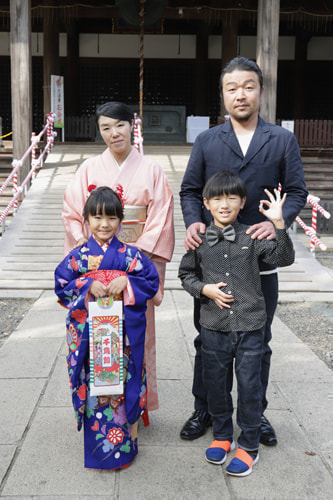 七五三写真 撮影場所 法華経寺５