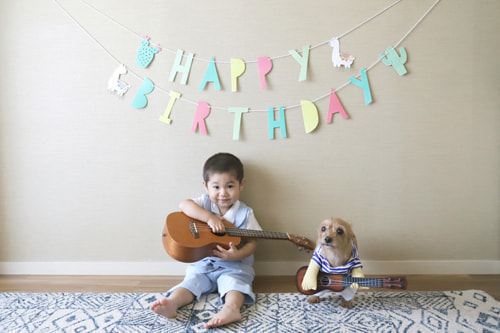 3歳バースデーフォト