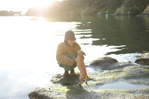 家族で油壷へ(油壺験潮場)