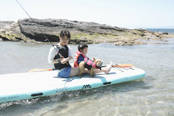 家族で海へ(浜諸磯)