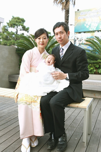 お宮参り写真 撮影場所 鎌倉 鶴岡八幡宮 鎌倉駅周辺、家族写真