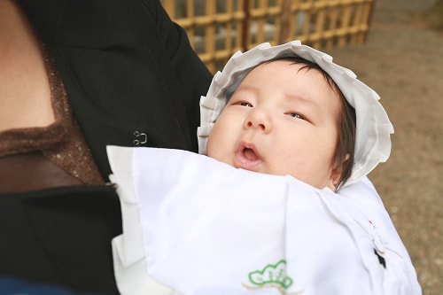 お宮参り写真 撮影場所 世田谷八幡宮 お宮参りお宮参り着物着用