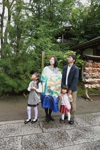 お宮参り写真 撮影場所 水天宮 日枝神社 お宮参り着物着付け、未来