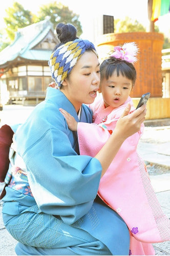 七五三写真 撮影場所 美容室、中山法華経寺16