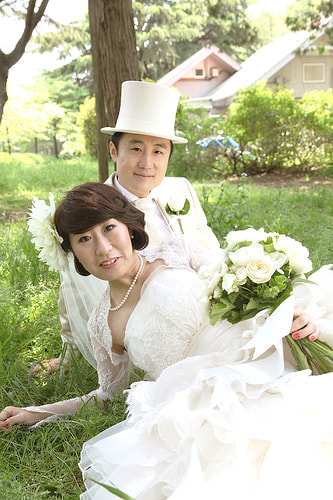 ブライダル写真 撮影場所 世田谷公園 ラブ