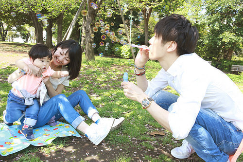ファミリーフォト 撮影場所 代官山、西郷山公園６