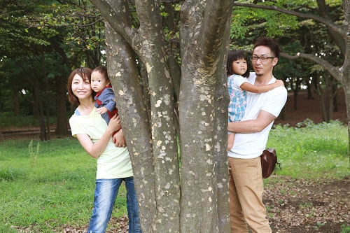 根岸森林公園 家族写真