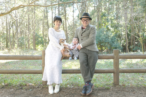 ブライダル(エンゲージメントフォト)写真 撮影場所 大和市(森) 家族写真５