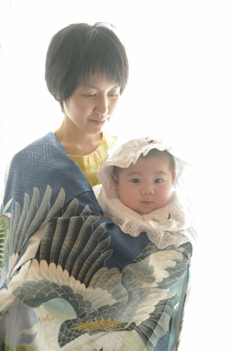 お宮参り着物の着付け