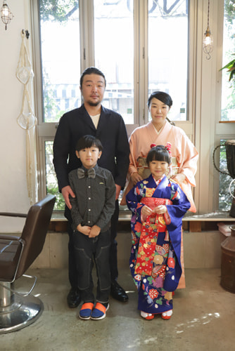 七五三写真 撮影場所 美容室７