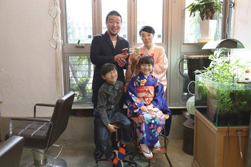 七五三写真 撮影場所 美容室２４