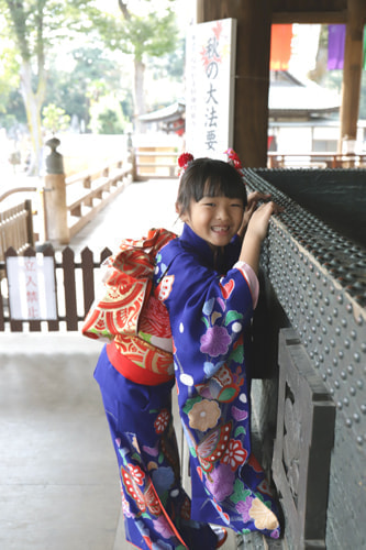 七五三写真 撮影場所 法華経寺９