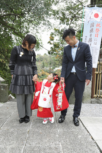 七五三写真 撮影場所 師岡熊野神社６