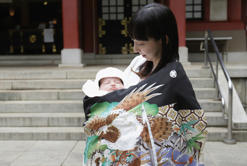 お宮参り写真 撮影場所 世田谷八幡宮