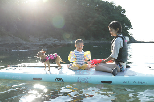 SUPデビュー(胴網海岸)