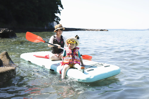 夏恒例の海水浴